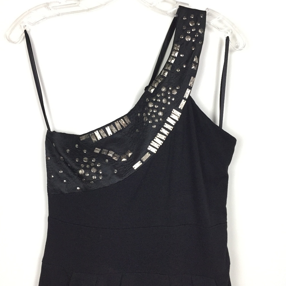 C. Luce embellished black dress sz M